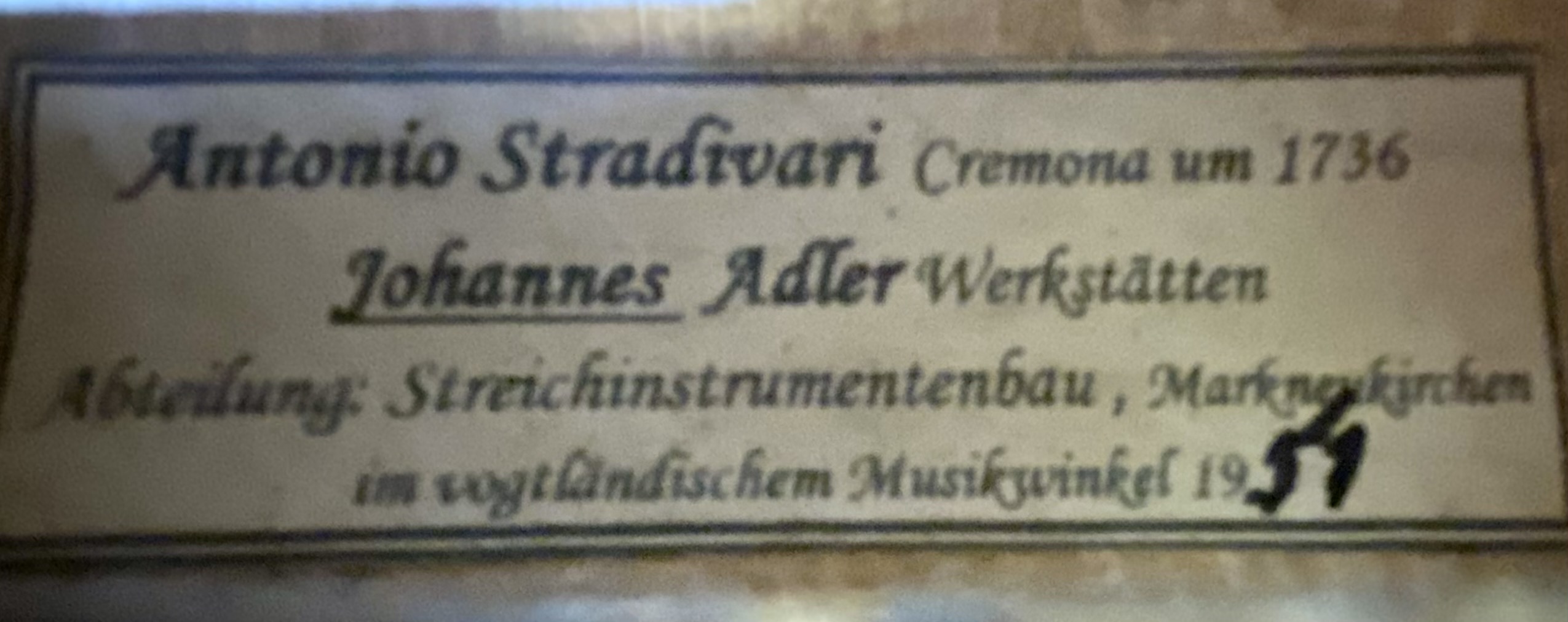 Geige Markneukirchen 1951 - Stradivari Modell