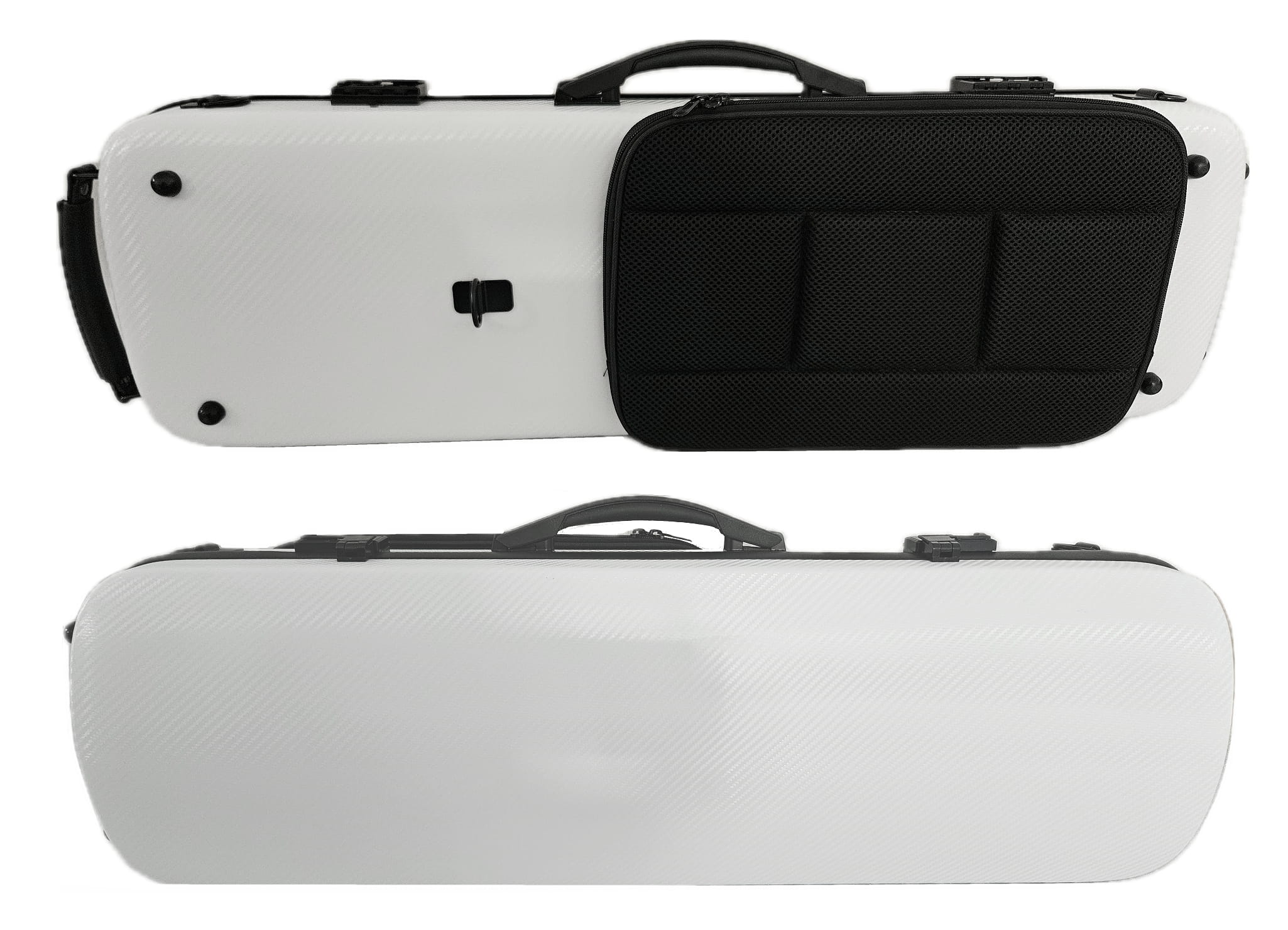 Geigenkoffer 4/4 Polycarbonat PC-4 Weiss