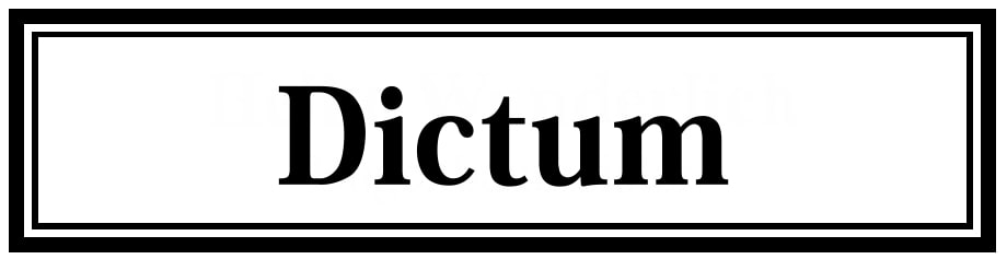 Dictum Dictum