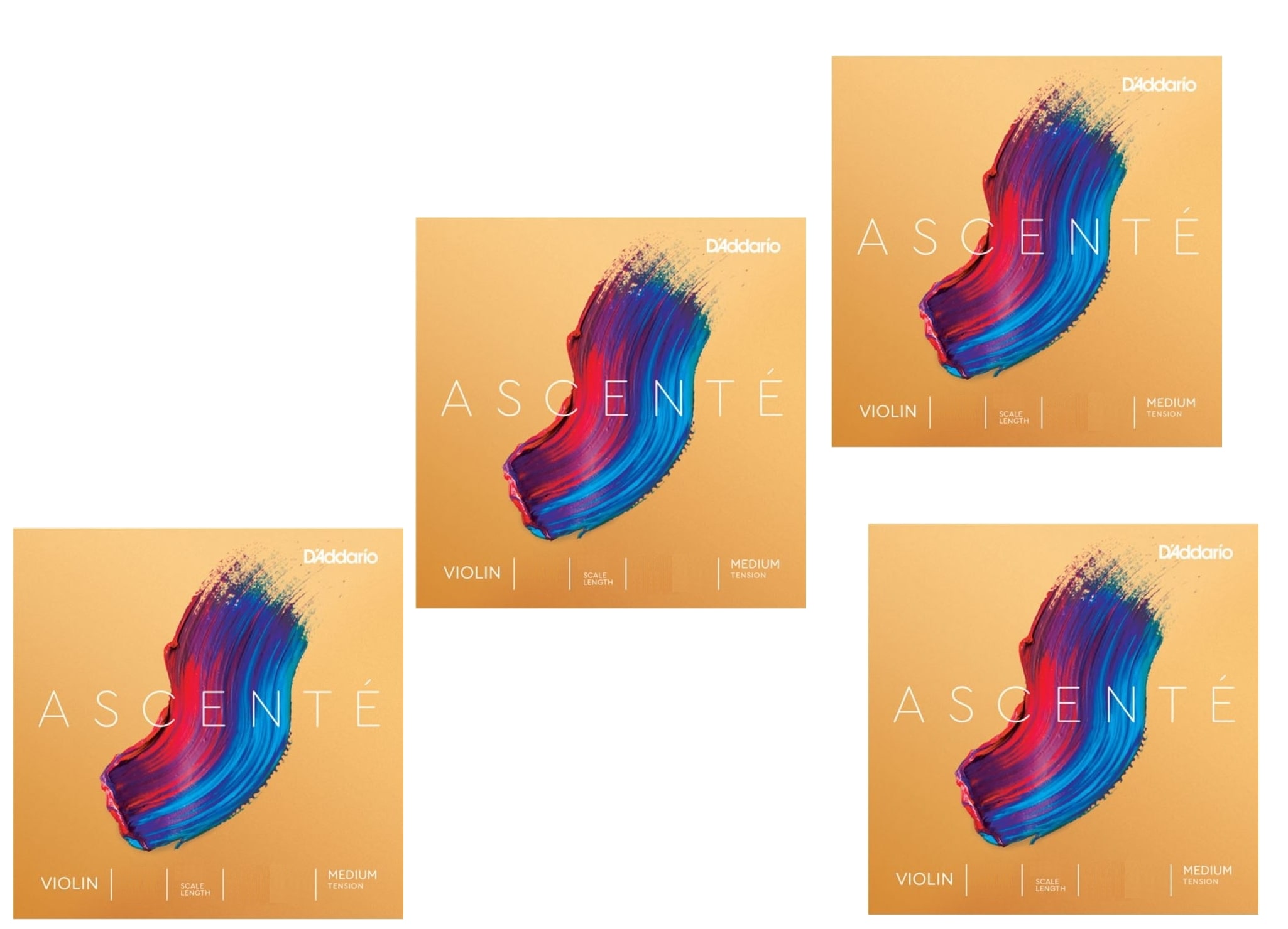 Ascenté Violinsaiten von D'Addario Satz 4/4 Satz A310 4/4M  Ascenté Violinsaiten von D'Addario Satz 4/4 Satz A310 4/4M