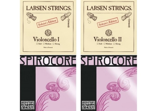 Spezial Kombi Saitensatz für Cello Larsen Soloist + Spirocore
