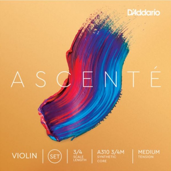 Ascenté Violinsaiten von Daddario Satz 3/4 Satz