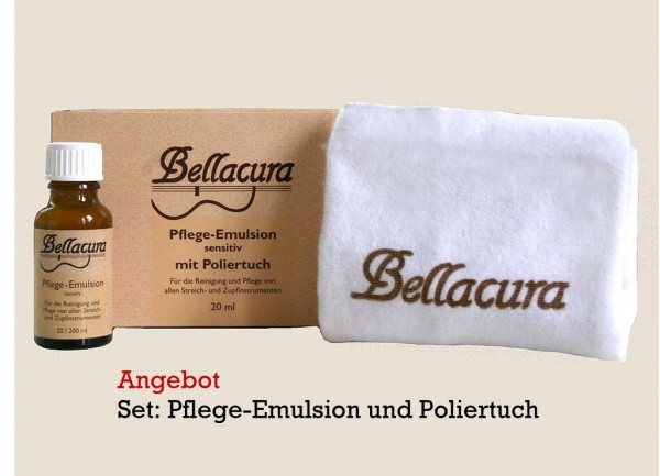 Bellacura Pflege-Emulsion+Poliertuch Sensitive 20 ml