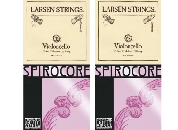 Spezial Kombi Saitensatz für Cello Larsen Standard + Spirocore