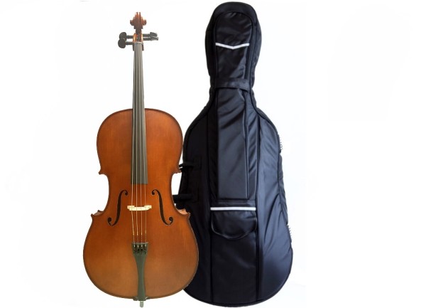 Celloset ARMONIA 1/8 Größe hochwertiges Cello Tasche Bogen-3