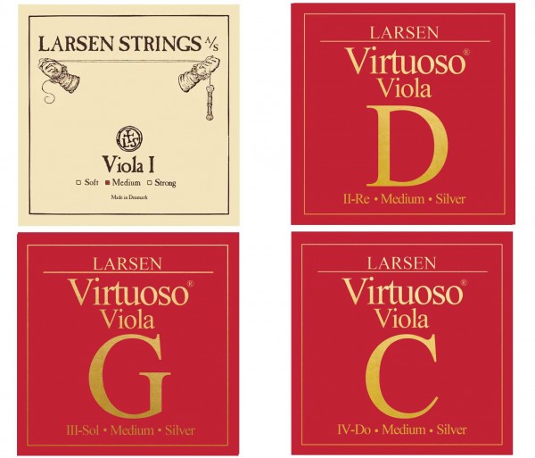 Larsen Virtuoso Violasaiten Satz A Kugel; Medium